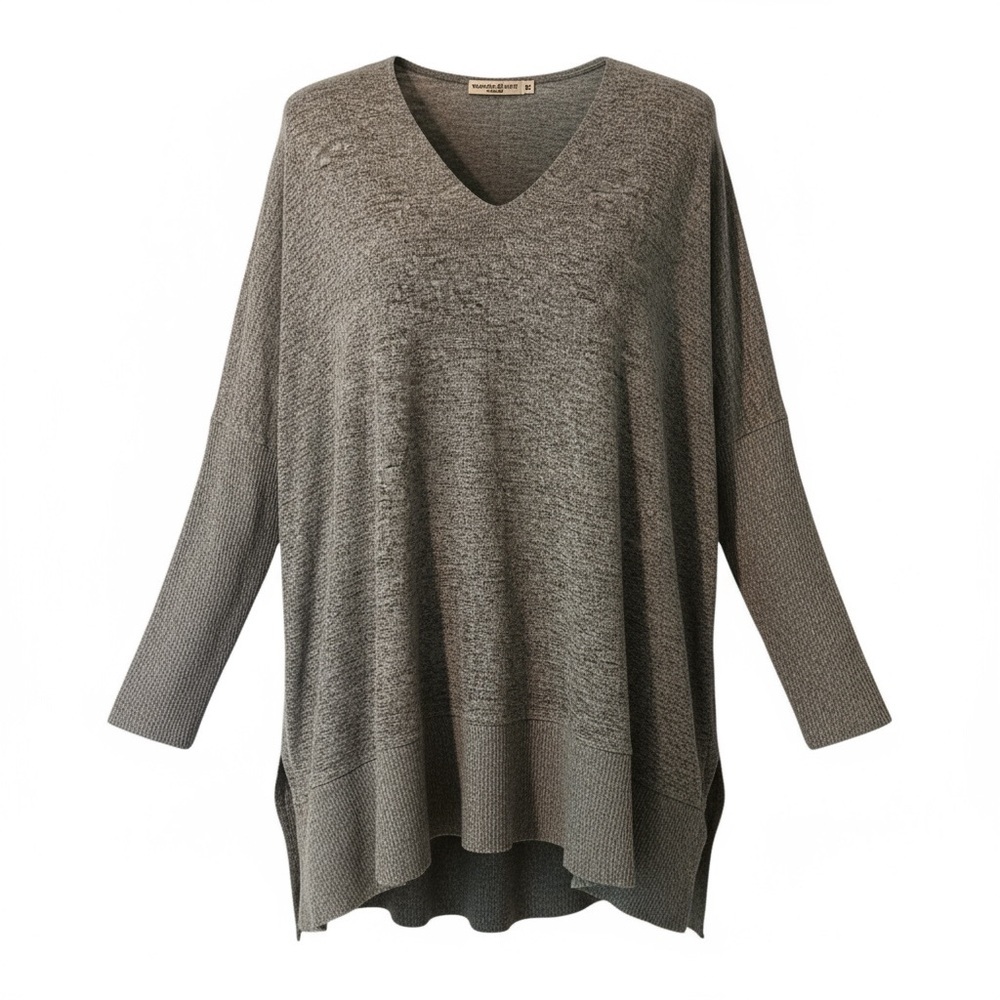 Chance or Fate Heather Gray Dolman Sleeve Tunic‎ Top | Size XL